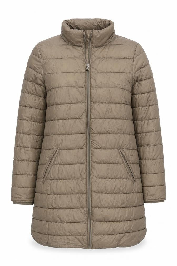 Womens UK Size S Dunnes Brown Quilted Coat