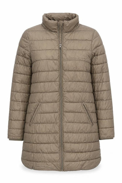 Womens UK Size S Dunnes Brown Quilted Coat