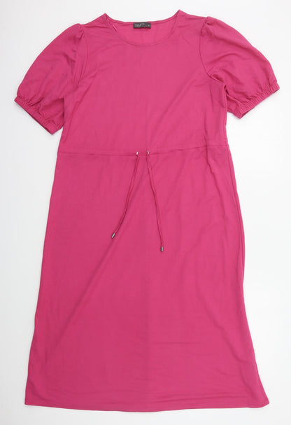 Papaya Womens Pink  Viscose A-Line  Size 12  Crew Neck Pullover