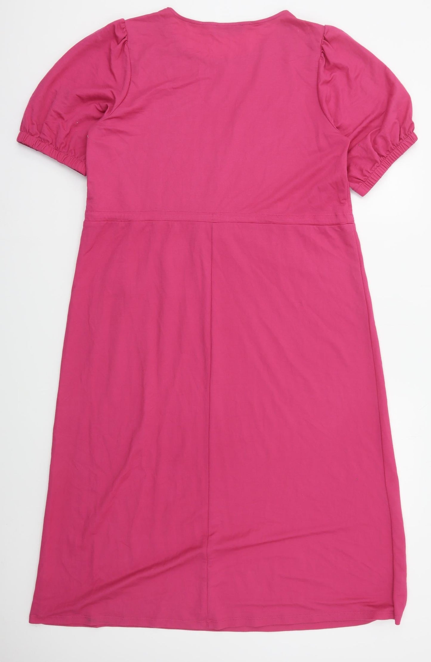 Papaya Womens Pink  Viscose A-Line  Size 12  Crew Neck Pullover