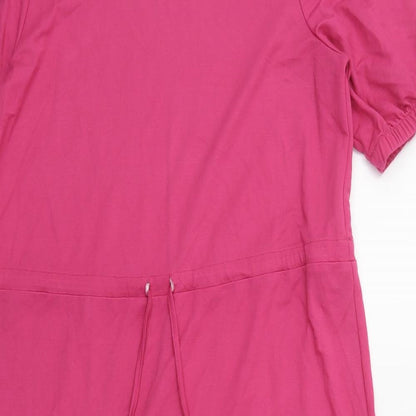 Papaya Womens Pink  Viscose A-Line  Size 12  Crew Neck Pullover