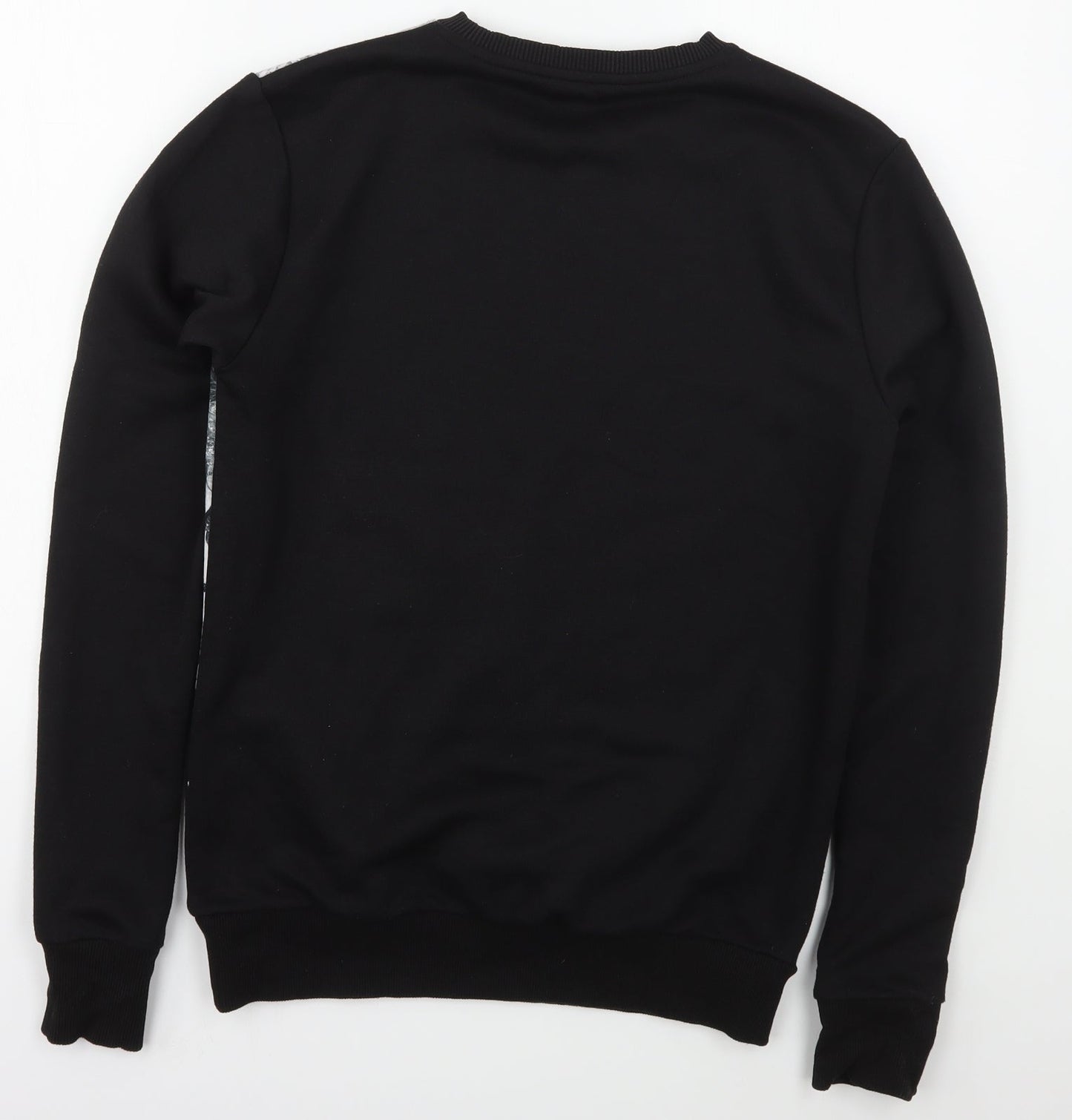 Mens UK Size XS River Island Black Pullover Sweatshirt