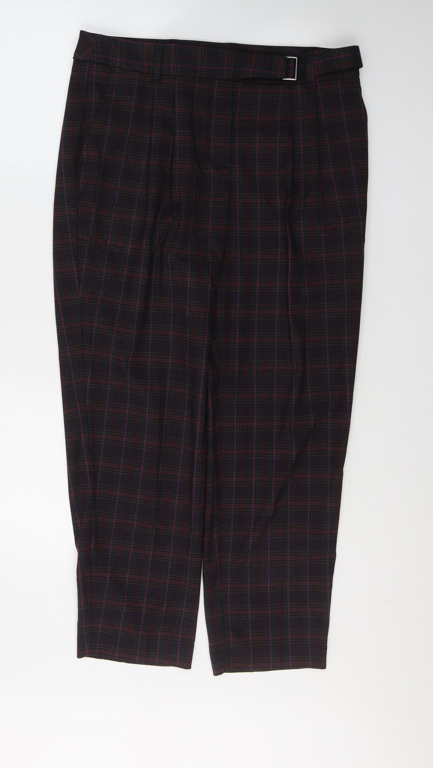 Womens UK Size 12 NEXT Regular Fit  Red Trousers