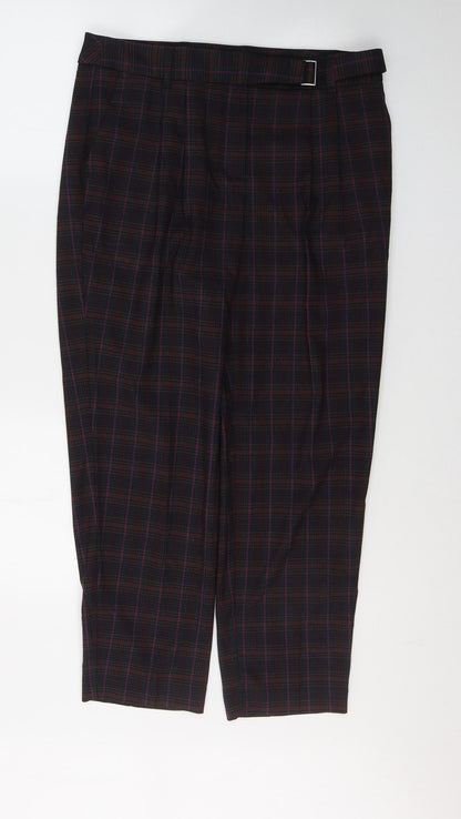 Womens UK Size 12 NEXT Regular Fit  Red Trousers