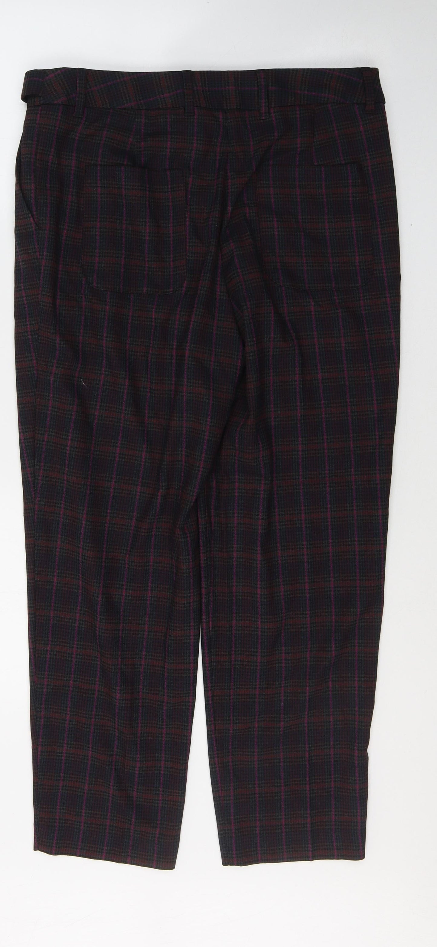 Womens UK Size 12 NEXT Regular Fit  Red Trousers