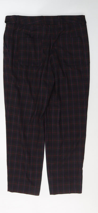 Womens UK Size 12 NEXT Regular Fit  Red Trousers