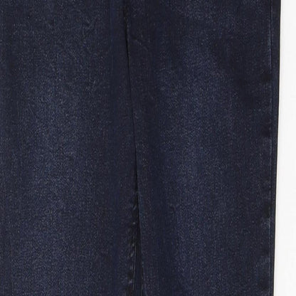 New Look Womens Black  Cotton Skinny Jeans Size 8 L29 in Slim Button