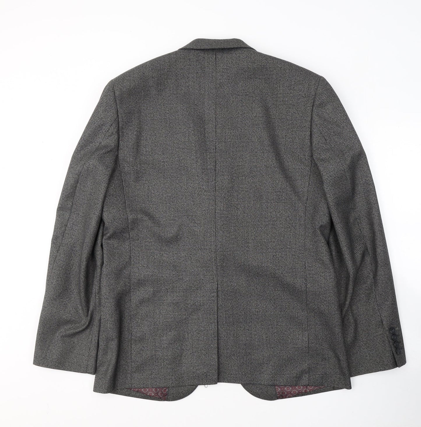 Mens UK Size L Cedar Wood State Regular Grey Suit Jacket