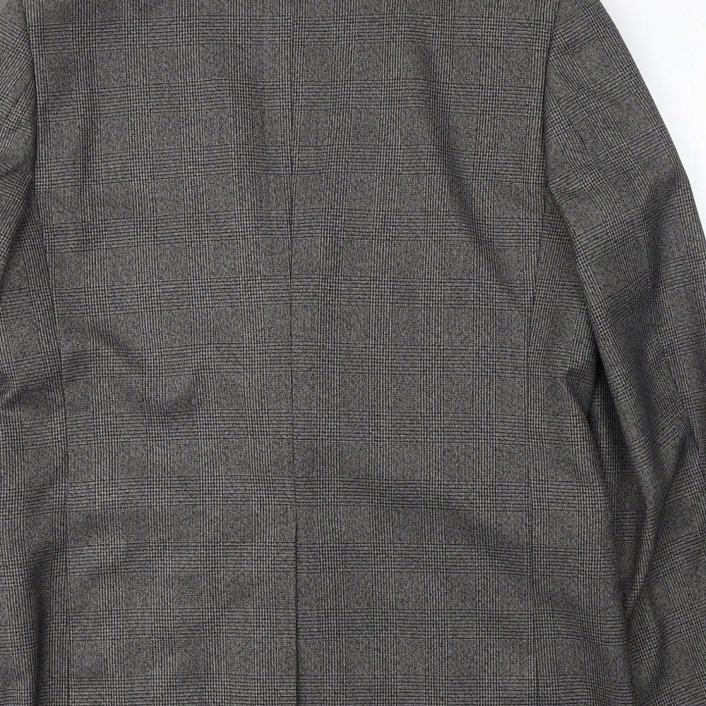 Mens UK Size L Cedar Wood State Regular Grey Suit Jacket
