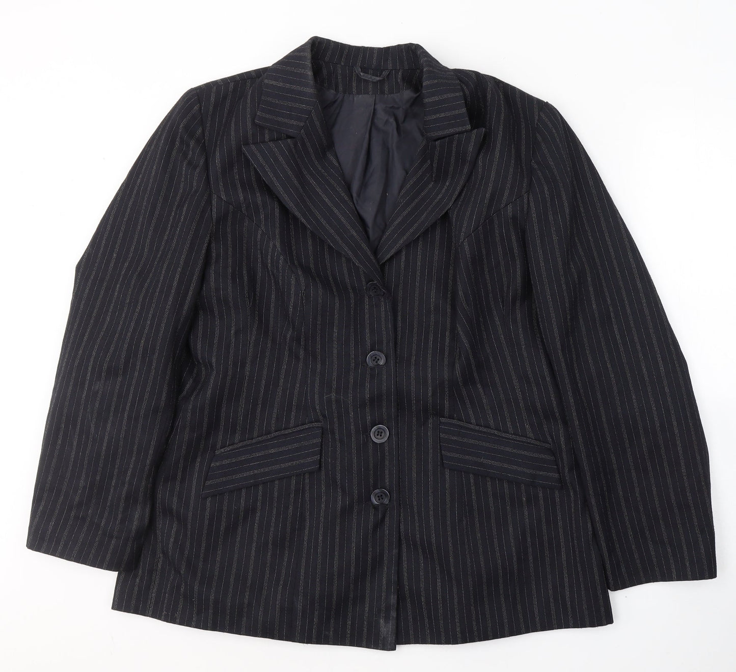 Womens UK Size 18 essence Regular Black Suit Jacket