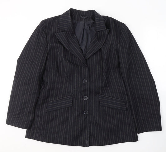 Womens UK Size 18 essence Regular Black Suit Jacket