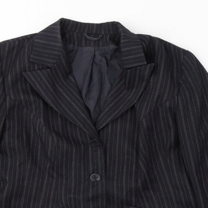Womens UK Size 18 essence Regular Black Suit Jacket