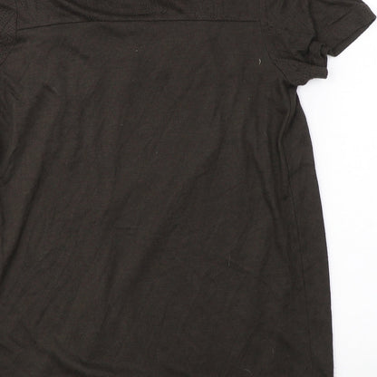 Womens UK Size M H&M Brown Jersey T-Shirt