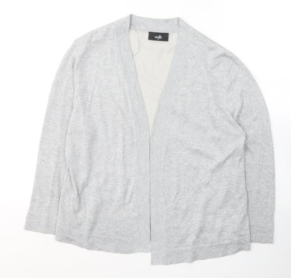 Womens UK Size M Wallis Grey Cardigan Jumper