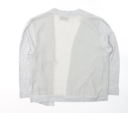 Womens UK Size M Wallis Grey Cardigan Jumper