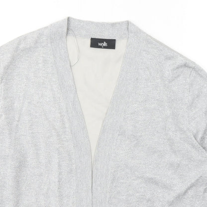 Womens UK Size M Wallis Grey Cardigan Jumper