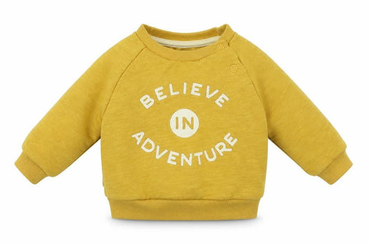Primark Boys Yellow  Cotton Pullover Jumper Size 0-3 Months  Pullover - Believe in Adventure