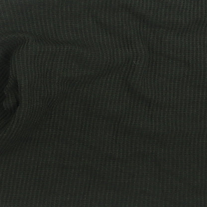 Brand and care label for Zara girls’ green polyester pullover sweatshirt, size 6, years pullover - cropped