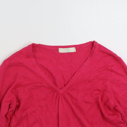 Womens UK Size 12 Marks and Spencer Pink Pullover Jumper