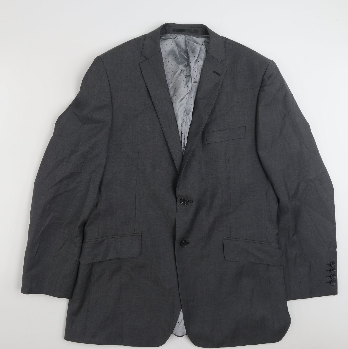 F&F Mens Grey  Wool Jacket Suit Jacket Size 42