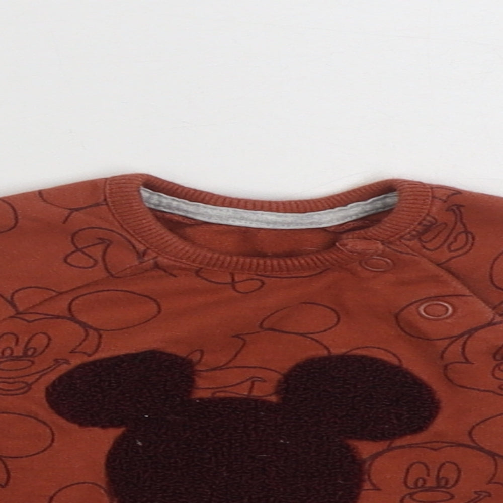 George Baby Brown  100% Cotton Pullover Jumper Size 0-3 Months  Pullover - Disney