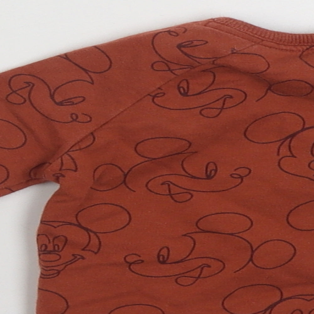 George Baby Brown  100% Cotton Pullover Jumper Size 0-3 Months  Pullover - Disney