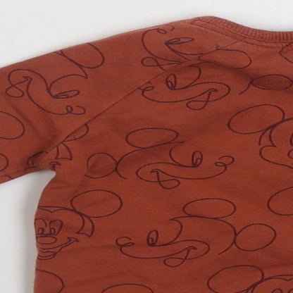 George Baby Brown  100% Cotton Pullover Jumper Size 0-3 Months  Pullover - Disney
