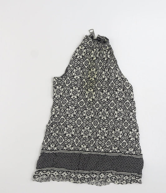Womens UK Size 8 New Look Black Basic Tank