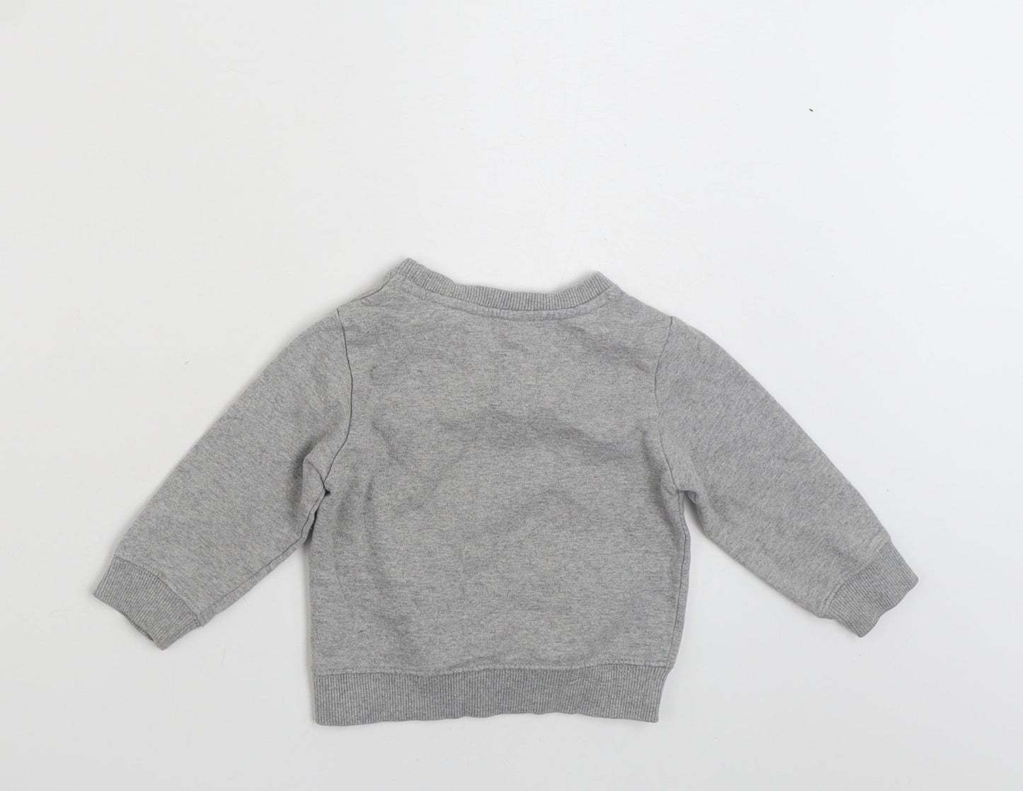 George Girls Grey  Cotton Pullover Jumper Size 9-12 Months  Pullover - Miami