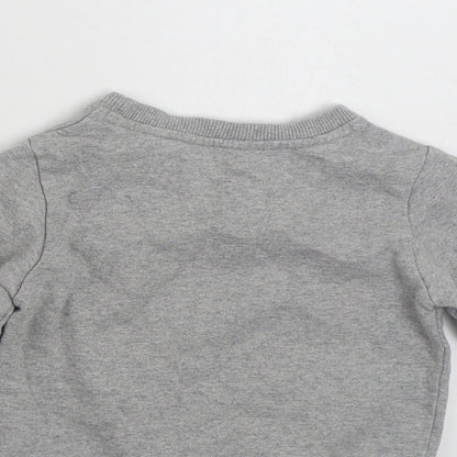 George Girls Grey  Cotton Pullover Jumper Size 9-12 Months  Pullover - Miami