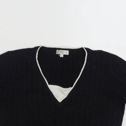 Womens UK Size L CC Black Pullover Jumper