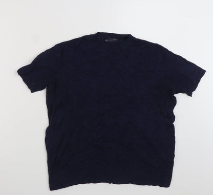 Womens UK Size 12 Marks and Spencer Blue Pullover Jumper