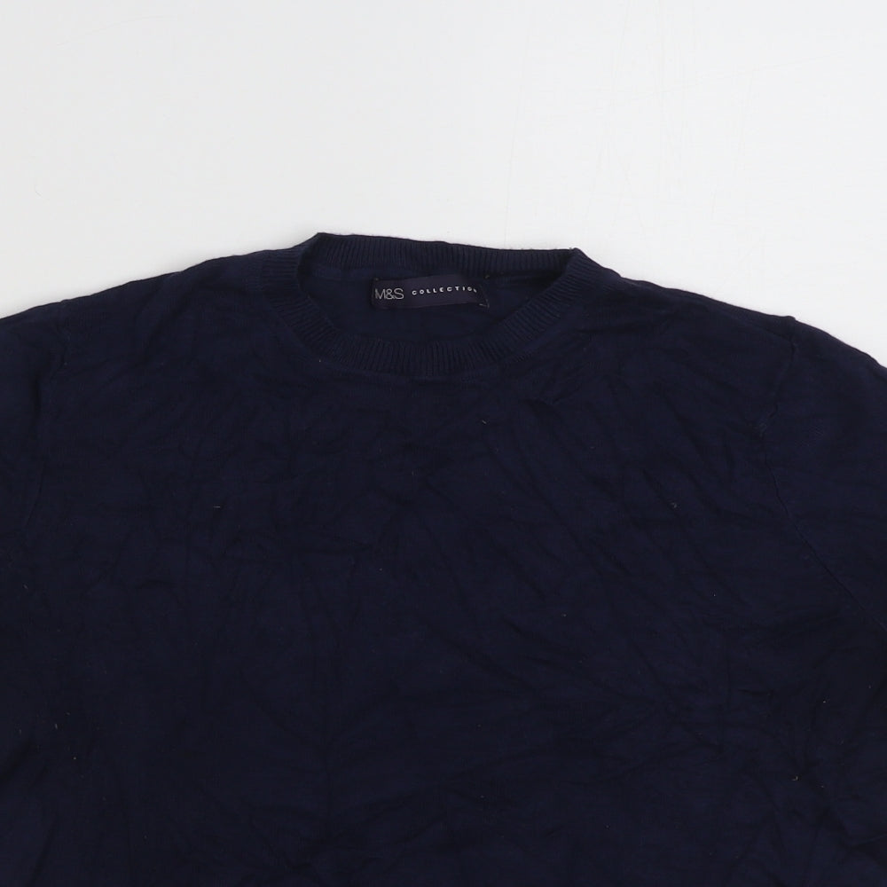 Womens UK Size 12 Marks and Spencer Blue Pullover Jumper