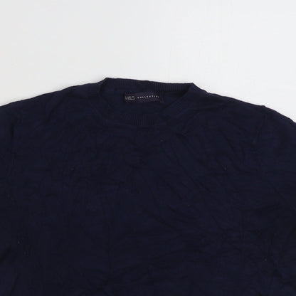 Womens UK Size 12 Marks and Spencer Blue Pullover Jumper