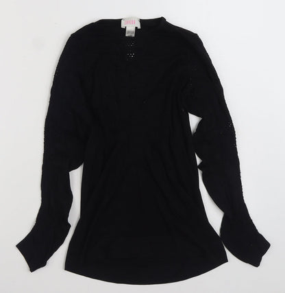 Womens UK Size 12 Savida Black Basic T-Shirt