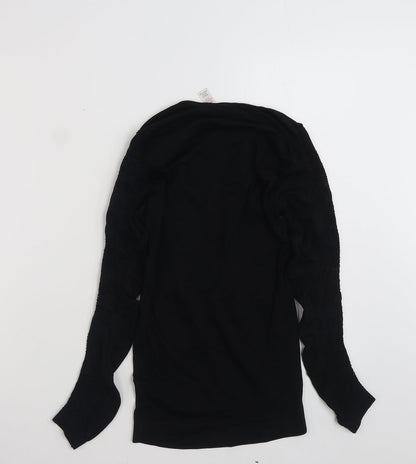 Womens UK Size 12 Savida Black Basic T-Shirt