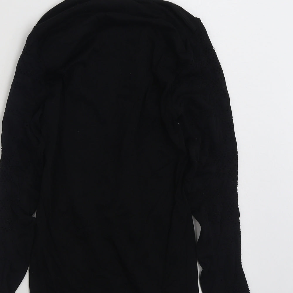 Womens UK Size 12 Savida Black Basic T-Shirt