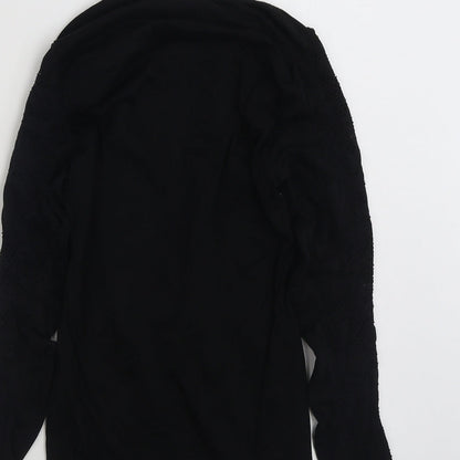 Womens UK Size 12 Savida Black Basic T-Shirt