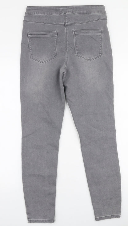 Womens UK Size 12 Papaya Slim Fit Skinny Grey Jeans