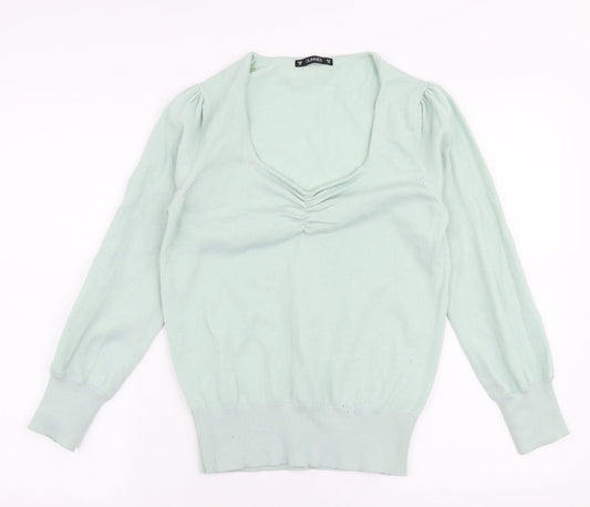 Womens UK Size XS Dunnes Stores Green Pullover Jumper