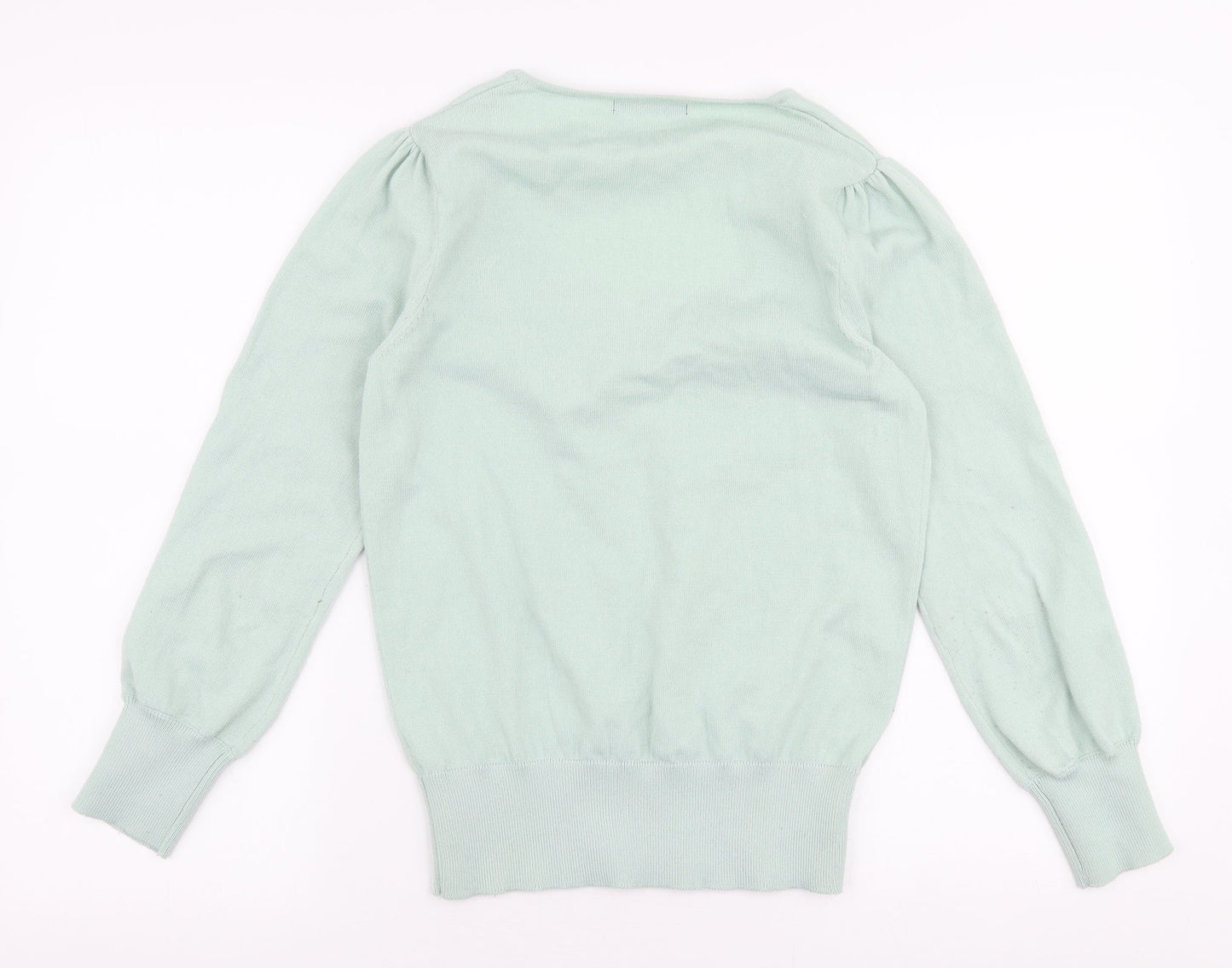 Womens UK Size XS Dunnes Stores Green Pullover Jumper