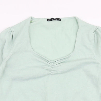 Womens UK Size XS Dunnes Stores Green Pullover Jumper