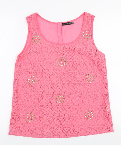 Womens UK Size 10 Atmosphere Pink Basic Blouse