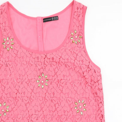 Womens UK Size 10 Atmosphere Pink Basic Blouse