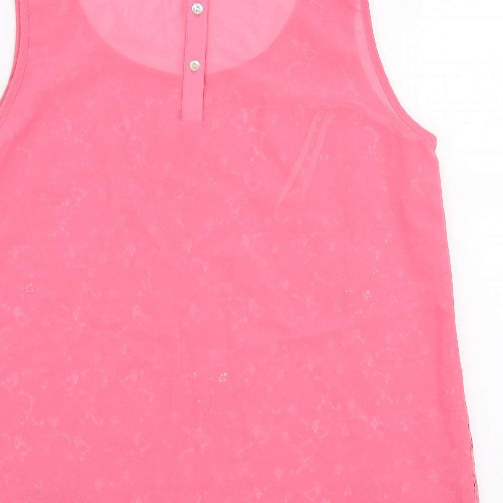 Womens UK Size 10 Atmosphere Pink Basic Blouse