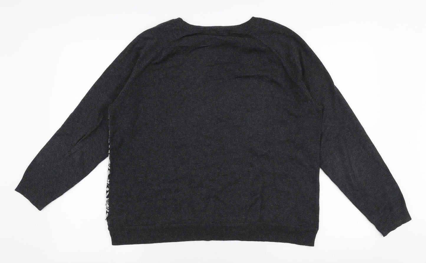 Womens UK Size 14 Marks and Spencer Grey Pullover Jumper