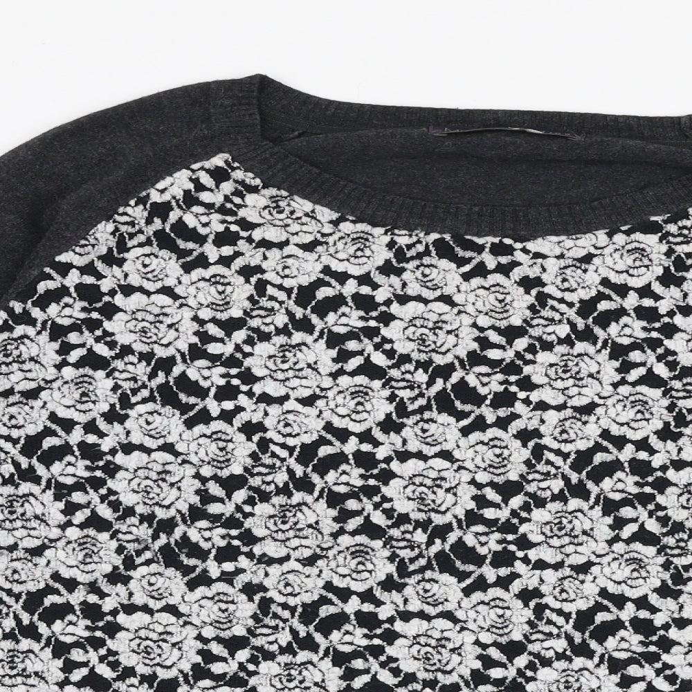 Womens UK Size 14 Marks and Spencer Grey Pullover Jumper