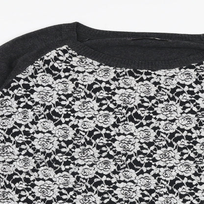 Womens UK Size 14 Marks and Spencer Grey Pullover Jumper
