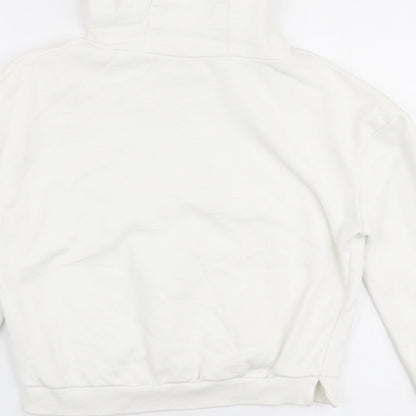Miss E-vie Girls White  Cotton Pullover Hoodie Size 13-14 Years  Pullover