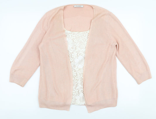 Womens UK Size 12 Marks and Spencer Pink Cardigan Jumper